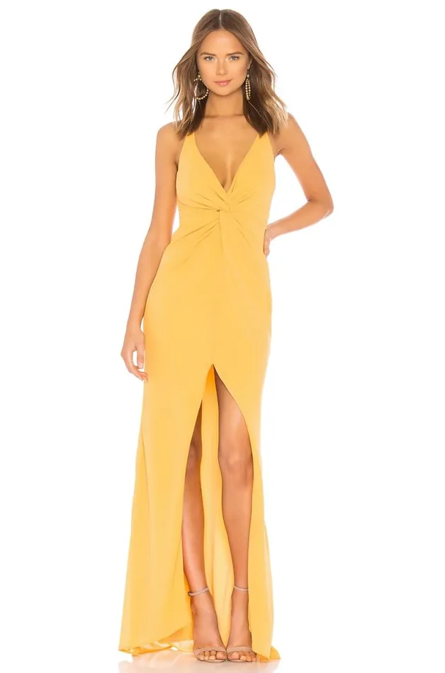Xael Gown Golden Rod Women Lovers and Friends Dresses