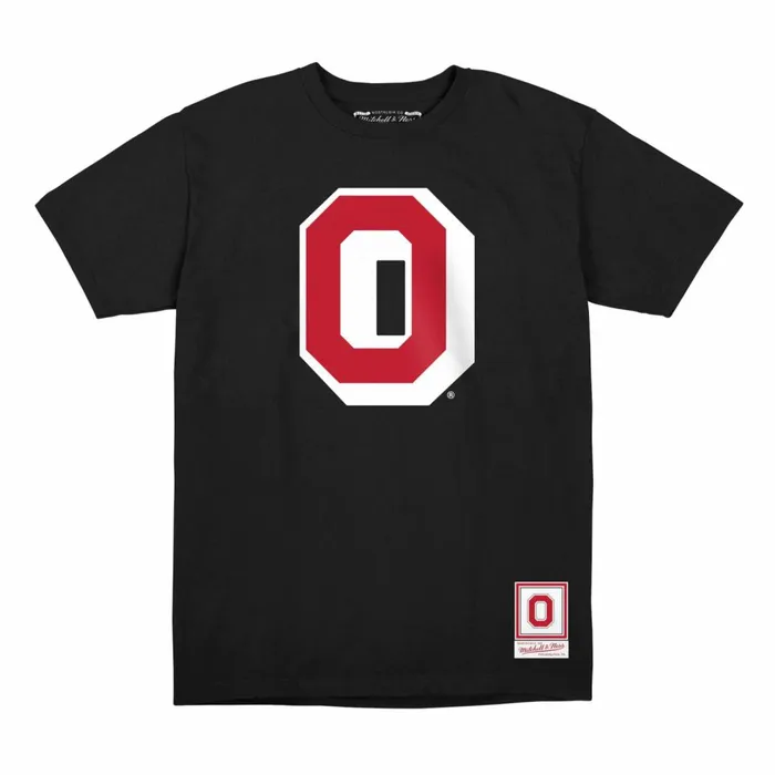 Youth Big Kids Mitchell and Ness Retro Logo Tee Ohio State