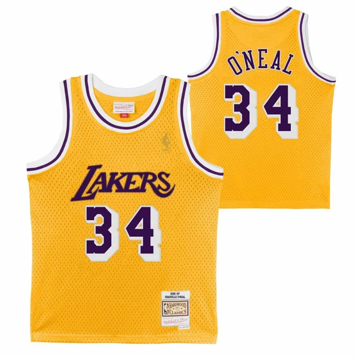 Youth Big Kids Mitchell and Ness Swingman Shaquille O039Neal Los Angeles Lakers Home 199697 Jersey Youth Big Kids Mitchell and Ness Swingman Shaquille O039Neal Los Angeles Lakers Home 199697 Jersey
