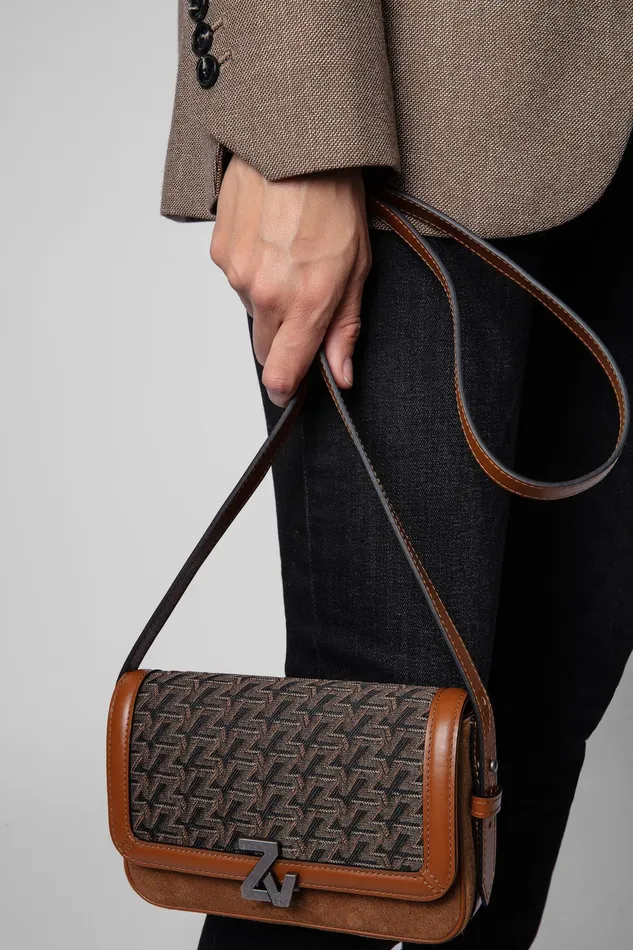 Zadig and Voltaire Bags ZV LE MINI MONOGRAM BAG COGNAC 8211 WomenMen Zadig and Voltaire Bags ZV LE MINI MONOGRAM BAG COGNAC 8211 WomenMen