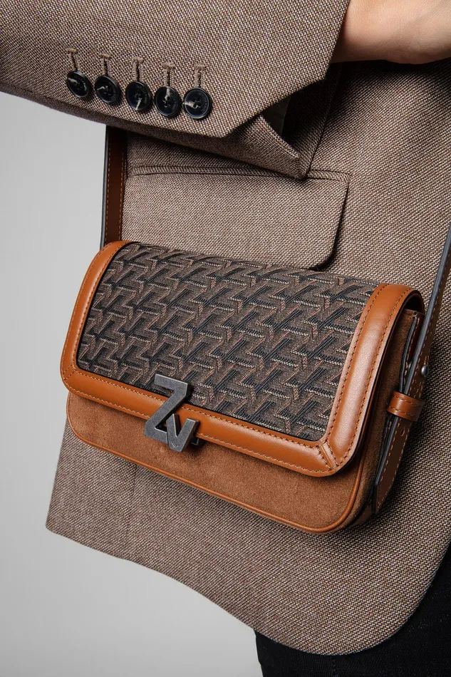 Zadig and Voltaire Bags ZV LE MINI MONOGRAM BAG COGNAC 8211 WomenMen Zadig and Voltaire Bags ZV LE MINI MONOGRAM BAG COGNAC 8211 WomenMen