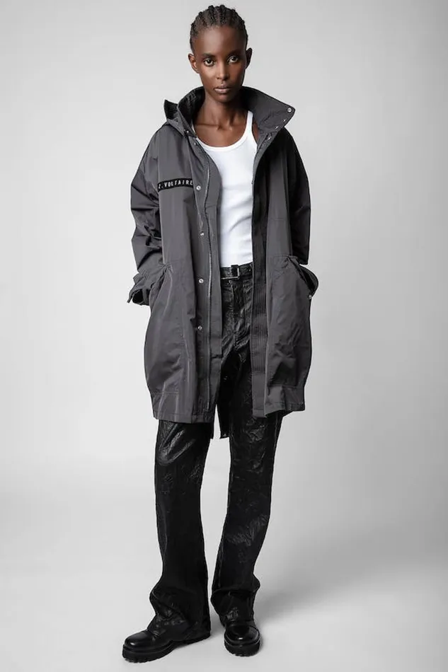 Zadig and Voltaire Coats BECKETT RAIN JKT GREY 8211 Women