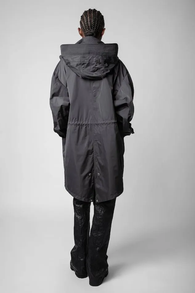 Zadig and Voltaire Coats BECKETT RAIN JKT GREY 8211 Women Zadig and Voltaire Coats BECKETT RAIN JKT GREY 8211 Women