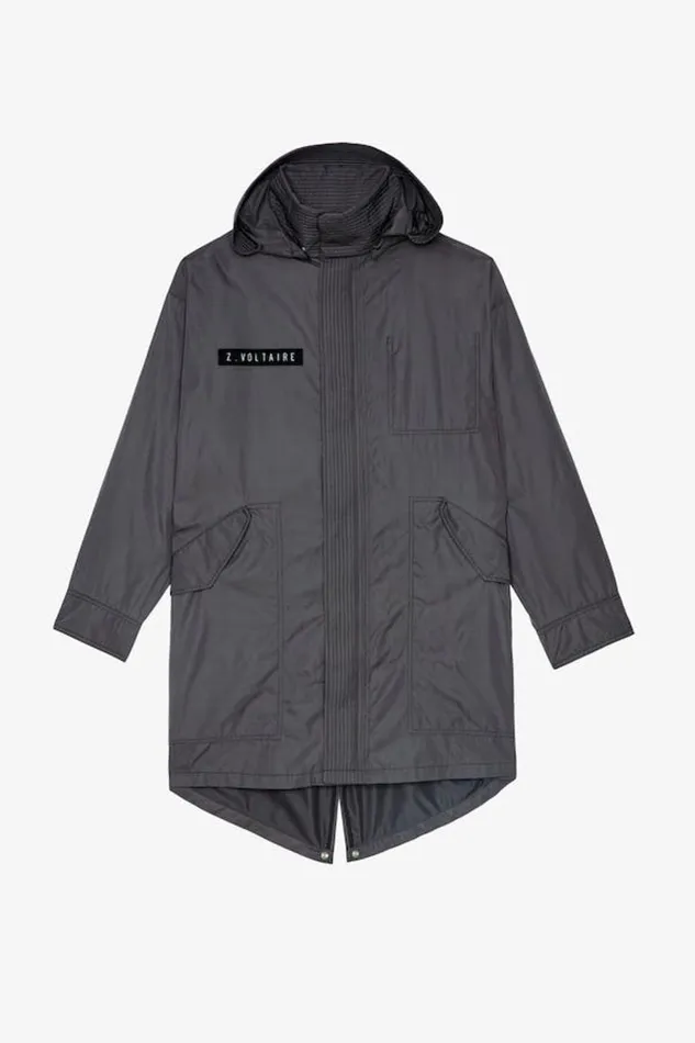 Zadig and Voltaire Coats BECKETT RAIN JKT GREY 8211 Women Zadig and Voltaire Coats BECKETT RAIN JKT GREY 8211 Women