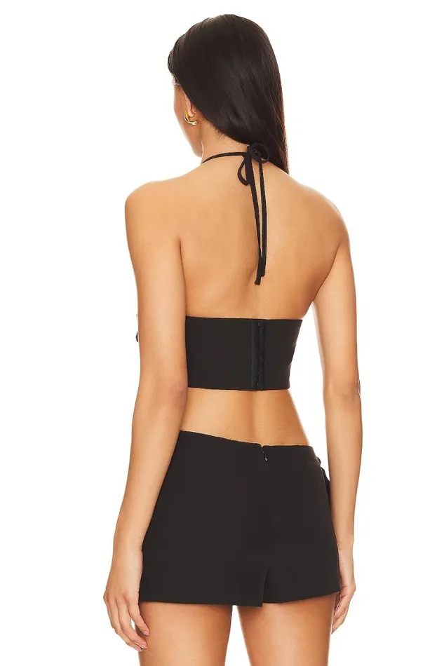 Zora Crop Top Black Women Lovers and Friends Tops